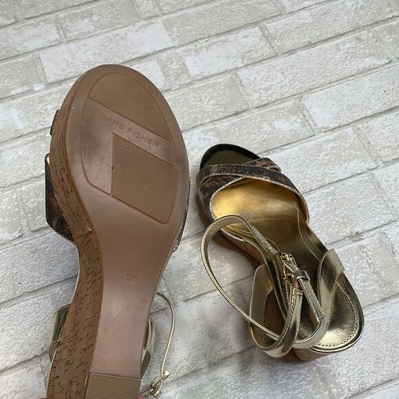 Marc Fischer welly sparkle wedges heels - Picture 9 of 14